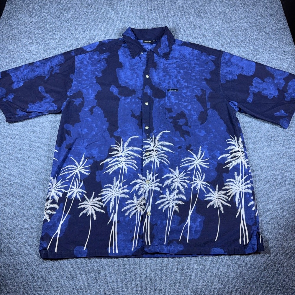 Mens Hawaiian Button Down Shirt XXL